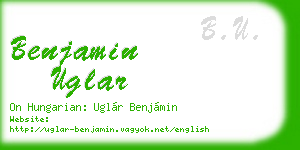 benjamin uglar business card